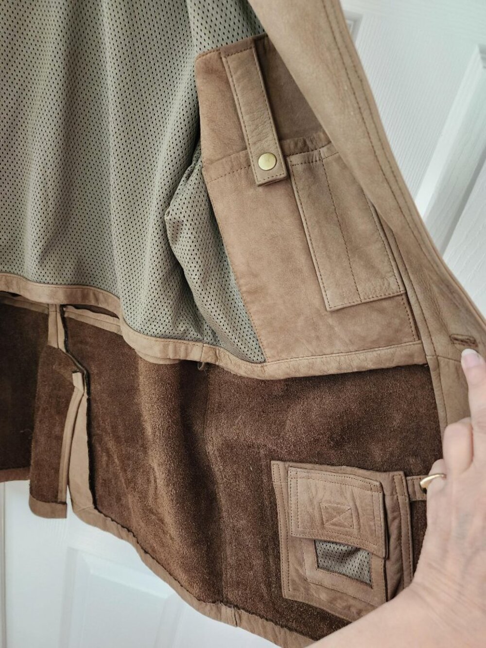 Men's Vintage Orvis Bandera Suede Leather Blazer / Field Jacket - Picture 5 of 5